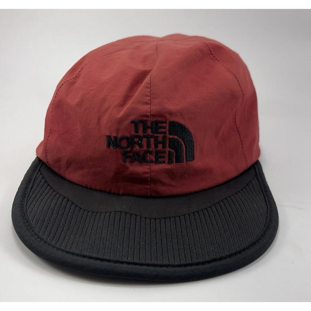 The North Face Gore-Tex GTX Hat Vintage Soft Bill Red Black Waterproof 90's